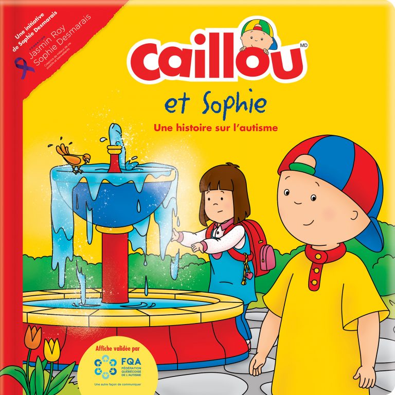 Caillou et Sophie couverture - Fondation Jasmin Roy